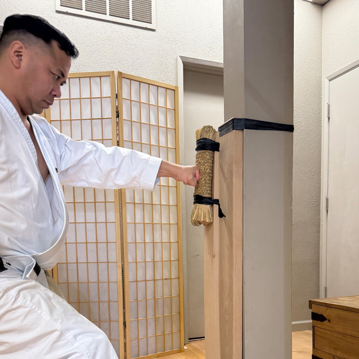 HASHA 48" Custom Makiwara | Traditional Karate Striking Board