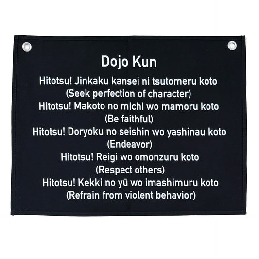 Personal Dojo-kun 17" x 13" Double-Sided JPN/English